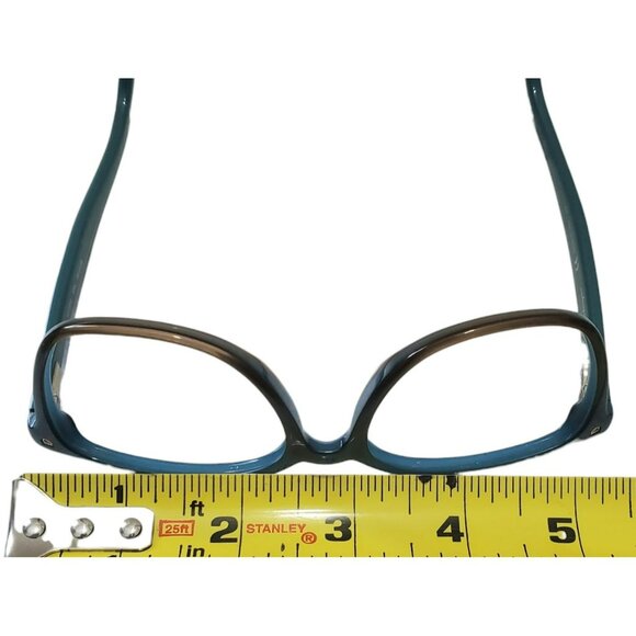 Salvatore Ferragamo Eyeglasses Italy SF2732 Aqua Brown Womens Square Frame Only - Picture 10 of 14